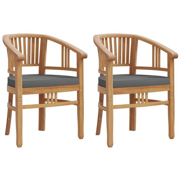 vidaXL Patio Dining Set Set of 2 Teak wood Solid teak wood Small