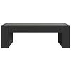 vidaXL Coffee Table Black Engineered wood, Glass 35.4 x 20.9 x 11.8 in