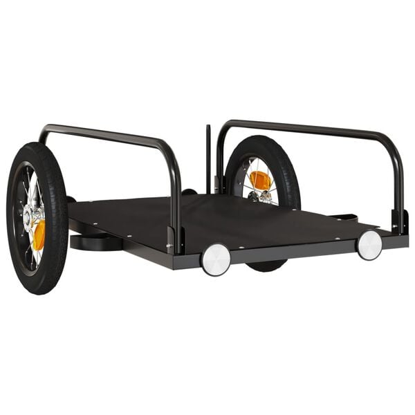 vidaXL Bike Trailer Black 48.0x20.9x12.2" Iron