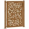 vidaXL Garden Gate 39.4x49.2" Weathering Steel Flame Design