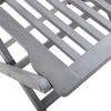 vidaXL Outdoor Chair Set of 6 Grey Solid Acacia wood Standard Foldable