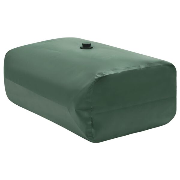 vidaXL Water Tank Green PVC Large Foldable Water Tank Rectangular