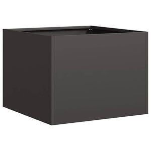 vidaXL Planter Black Cold-rolled steel Large Decorative Inlays Planter
