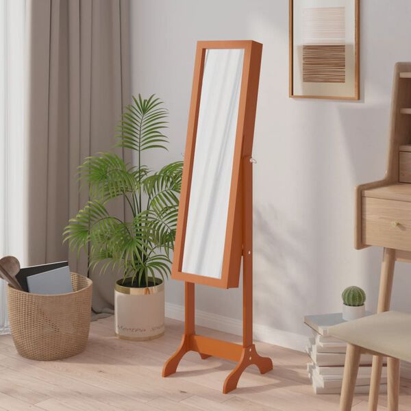 vidaXL Free-Standing Mirror 13.4x14.6x57.5"