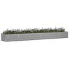 vidaXL Planter Light Grey 188.98 x 31.50 x 17.72 in Steel