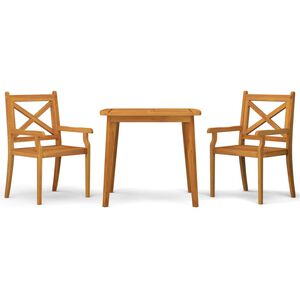 vidaXL Garden Dining Set Natural wood Solid Acacia wood with an oil finish