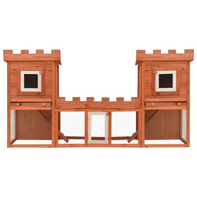 Outdoor Large Rabbit Hutch House Pet Cage Double House