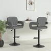 vidaXL Bar Stool Set of 2 Light grey