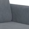 vidaXL Sofa Set Dark grey Velvet (100% polyester), metal, textilene, plywood