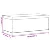 vidaXL Display Box Transparent 13.4x6.3x5.5" Acrylic