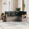 vidaXL Garden Sofa Set Gray