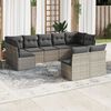 vidaXL Garden Sofa Set Grey