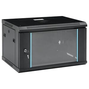 vidaXL 6U Wall Mounted Network Cabinet 19" IP20 23.6"x17.7"x13.8"