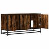 vidaXL TV Cabinet Smoked oak Engineered wood and metal 39.4x13.8x19.7 in