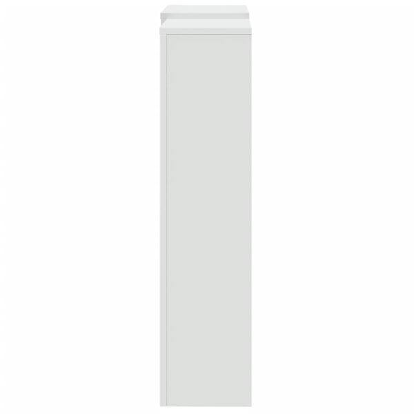 vidaXL Radiator Cover White 80.7x8.5x32.9" Engineered Wood
