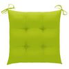 vidaXL Patio Chair Set of 2 Bright Green, Natural Wood