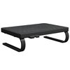 vidaXL Monitor Stand Black HIPS (high impact polystyrene), Metal Small