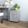 vidaXL Storage Cabinet Concrete Grey Engineered Wood Compact