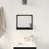 vidaXL Bathroom Mirror Black Oak 40x10,5x37 cm Engineered Wood