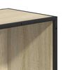 vidaXL Book Cabinet Sonoma oak Engineered wood, metal Medium