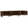 vidaXL TV Cabinet Smoked Oak Engineered wood and metal Large TV Cabinet