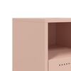 vidaXL Bedside Cabinet Set of 2 Pink Cold-rolled steel Compact