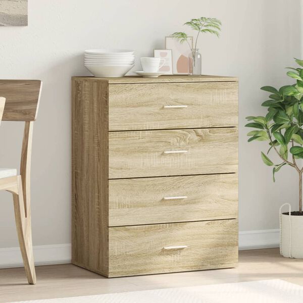 vidaXL Sideboard Sonoma oak Engineered wood Medium Sideboard
