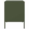 vidaXL Bedside Cabinet Set of 2 Olive green Steel Medium Storage