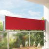vidaXL Side Awning Red and grey