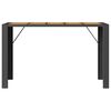 vidaXL Garden Bar Table Black