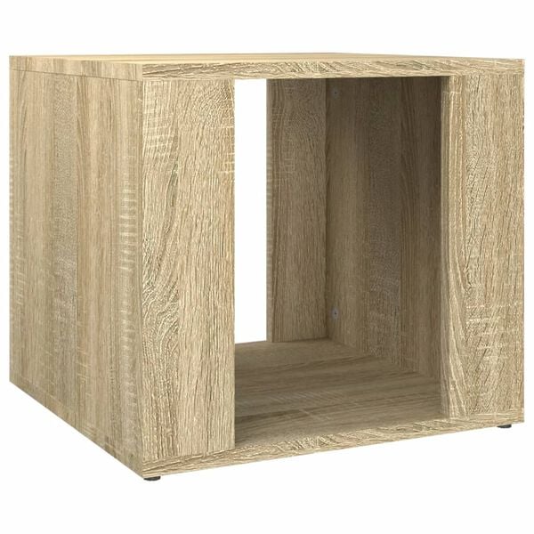 vidaXL Bedside Table Sonoma Oak Engineered Wood Compact Bedside Table