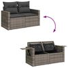 vidaXL Garden Sofa Set Grey