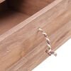 vidaXL Console Table Teak Solid Teak Wood 35.4 in Console Table