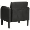 vidaXL Sofa Chair Black Faux Leather, Foam, Spring, Plywood, Plastic