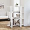 vidaXL Book Cabinet High gloss white Engineered wood Medium Book Cabinet