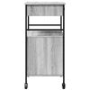 vidaXL Kitchen Trolley Gray Sonoma 22"x16.9"x35.2" Engineered Wood
