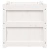 vidaXL Garden Planter White Solid pine wood 19.7x19.7x19.7 in