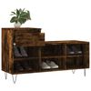 vidaXL Shoe Cabinet Smoked Oak Engineered wood Medium Shoe Cabinet