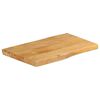 vidaXL Table Top 19.7"x15.7"x1.5" Live Edge Solid Wood Mango