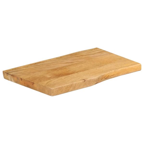 vidaXL Table Top 19.7"x15.7"x1.5" Live Edge Solid Wood Mango