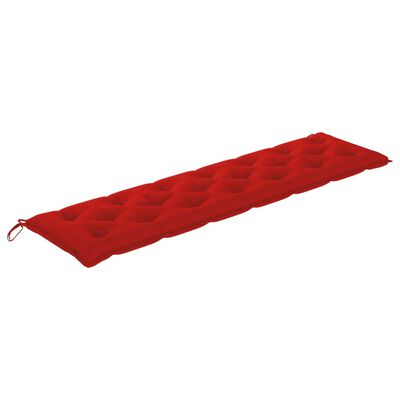 vidaXL Garden Bench Cushion Red 78.7"x19.7"x2.8" Fabric