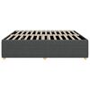vidaXL Bed Frame Dark Grey Polyester King Bed Frame Rectangular