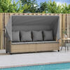 vidaXL Sun Lounger Beige