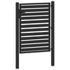 vidaXL Patio Gate Lockable Black 39.4x47.2" Aluminium