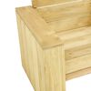 vidaXL Corner Bench Pine Treated Pinewood Large Reversible