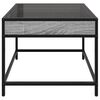 vidaXL Coffee Table Grey sonoma Engineered wood, glass, metal