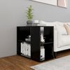 vidaXL Side Cabinet Black 23.6x11.8x19.7" Engineered Wood