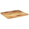 vidaXL Table Top Natural finish Solid rough mango wood 23.6 x 19.7 in
