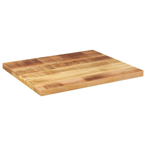 vidaXL Table Top Natural finish Solid rough mango wood 23.6 x 19.7 in