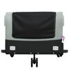 vidaXL Bike Trailer Black and Gray 99.2 lb Iron